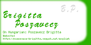 brigitta poszavecz business card